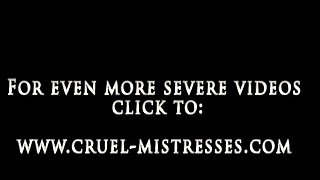 Cruel mistress anette merciless hard caning makes slave