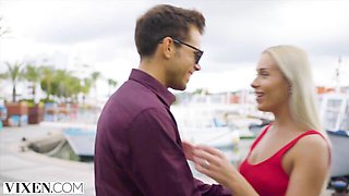 Vixen featuring Angelika Grays and Alberto Blanco's blowjob smut