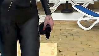 Neoprene Spanking Paddle & Pussy Flogging