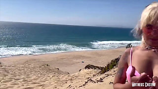 I Was Fucking a Latina Tourist on a Public Naturist Beach in Portugal