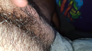 She sucks my dick good on the couch before I take her in the bedroom and fuck her pussy