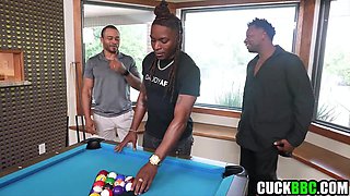 Hotwife Observe Cuckold Four way Pummeled By Immense Black Penises