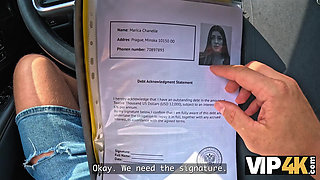 VIP4K. Her Debts are Past Due, but Her Pussy Isn't