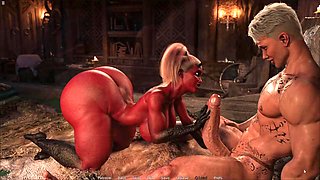 Future Money Mans BBW Evil Girl Cowgirl Ride on Monster Cock Deepthroat Blowjob
