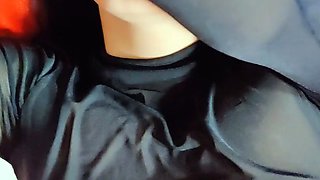 Perfect ass brunette sucing and banging POV