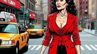 Horny Muscular MILF Dominatrix Fucks in the Car