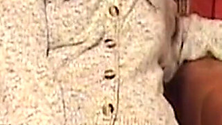 Mature Brunette MILF Takes Deep Anal While Caned
