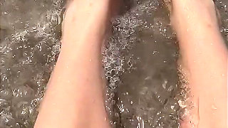 Feet Play on the Seaside