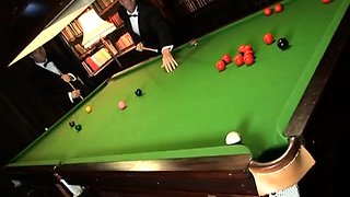 Sexy blonde teen blowjob and gangbanged then creampied