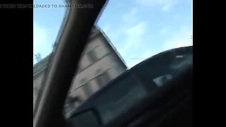 Big Tits Amateur Babe Fingered In Car Backseat - Real Italian Couple Outdoor HD