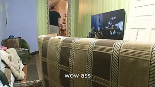 Behind the Scenes Homemade Sex - Big Ass Amateur Wife Gets Fucked From Behind