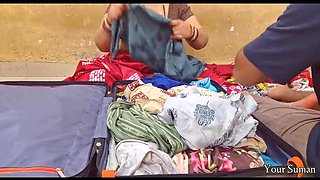 POV Stepmom Helps Stepson With Blowjob Before Trip - Indian MILF Dirty Talk