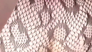 Casual Sex with a Stepsister in Sexy Fishnet Lingerie