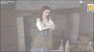 3d evil nun, cartoon queen, cartoon new