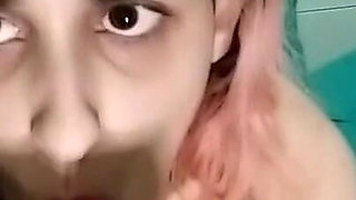 Blowjob POV Purple Dildo