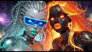 Beautiful Aliens Kiss on Nice Music, Ai Animation