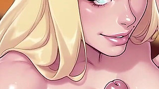 With Great Pleasure #5 - Animated Ai Cartoon Sex Game - Gwen Route