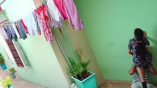 I Fucked My Stepsister When She Was Putting Clothes Out to Dry