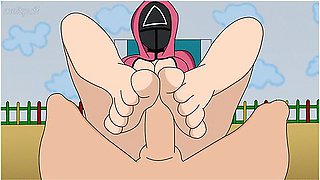 Squid Game Hentai: Female Soldier Breaks The Rules And Offers Her Slutty Pussy Rule 34 By Meltpuff