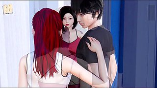 My ultimate fantasy with a hot brunette and a big ass in this erotic visual novel