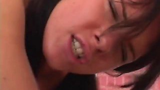 Skinny babe playing with two big dicks ft. Jennifer Dark: Blowjob, Hardcore  Anal Porn