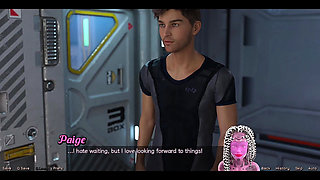 Stranded in Space - Stretching Out with Big Boobs MILF