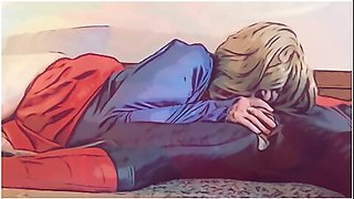 Granny Supergirl Sucks Spiderman