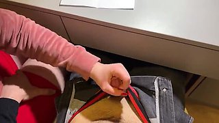 Schoolgirl Handjob Under Desk in Math Class - Teen Marshmellow Sweet POV 4k