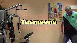 Yasmeena spanking by her master