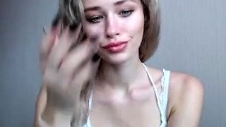 Naked Blonde Teen Girl Pussy Masturbation On Webcam