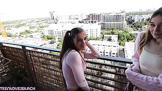 Voluptuous Della and Juniper's step fantasy sex