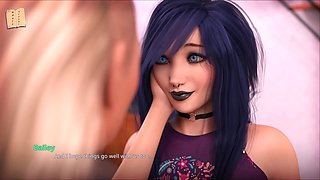 Sexy blonde with big boobs and ass shows how to navigate the game