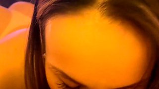 European amateur slut sucks on a big black cock