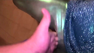Shiny Leggings Cameltoe Dance, Deepthroat and Cum on My Pussy