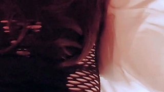 Solo ladyboy masturbation