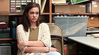 Brunette vixen Sheena seduces coworkers Marcus and Peyton in a steamy office tryst