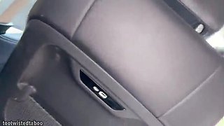 Step Son Cums In Pants With Hot MILF Kitty Quinn - Public Car Sex & Big Booty Riding