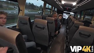 Federika's Wild Bus Sex - Public Fuck with Big Tits MILF