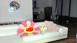 Amateur asian teen licks ass and sucks cock