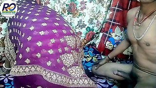 Newly wedded beautiful Bhabhi becomes bride by wearing a new saree I convinced Bhabhi to fuck me hard in Hindi Claire Vays