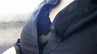 Picked up French Babe Playing with Her Big Titis and Wet Pussy