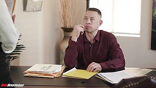 Graceful Brad Newman and Hazel Heart at deep throat sex