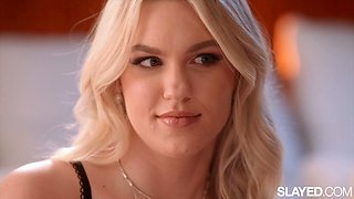 Jazlyn Rae Dominates Little Lily Bell with a Strap-On - Jazlyn Ray
