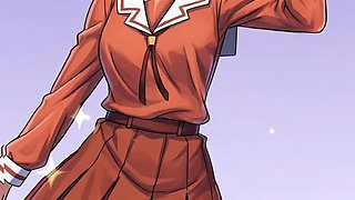 Anime girls dancing