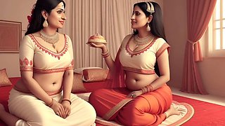 Horny anime girl Mango Bhabhi gets down for her first hentai experience