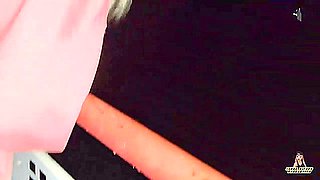 Horny teenagers caught in public fucky-fucky activity on busy street - white-hot snatch explodes!