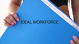 Girlsrimming - Office Rimjob with Skinny Brunette