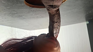 Cuckold Lets Wife Take Interracial Loads at a Gloryhole!