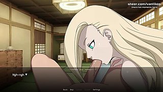 Naruto Hentai Game: Ino Yamanaka 18 Year Old Blonde Gangbang - Triple Penetration & Creampie All Holes