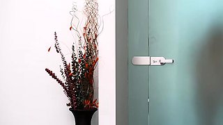 Pov handjob and blowjob with a brunette fox